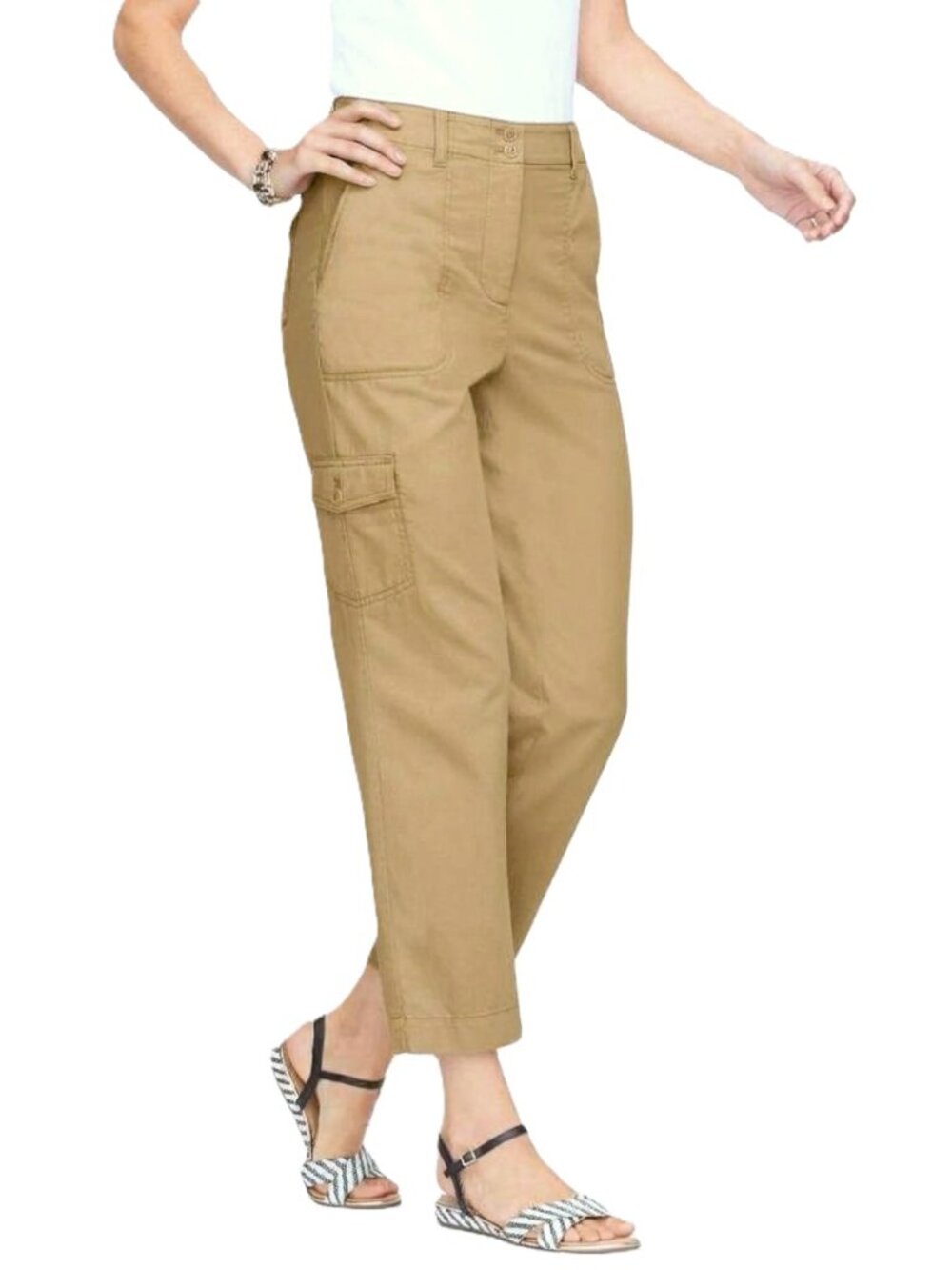 TALBOTS Supersoft Cargo Pants. Plus Size 18